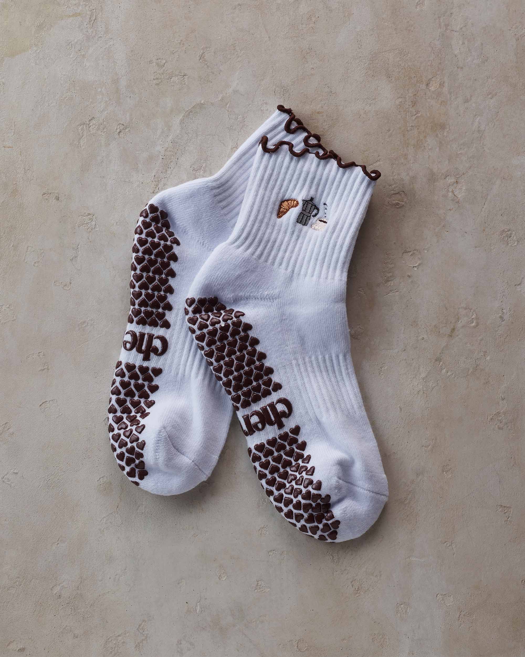 Pilates grip socks | the coffee date